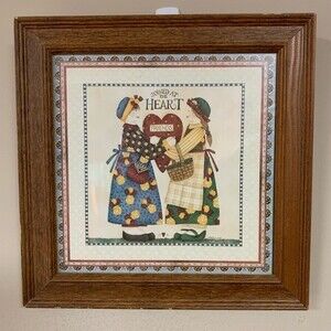 Cottagecore Country Friend Home Decor Sign Joined At The Heart Wall Hanging Art